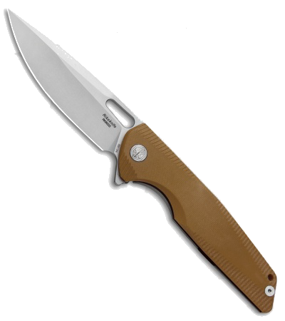 product image for Rike Knife 802BR Brown G-10 Handle Bead Blasted 154CM Blade Folding Knife
