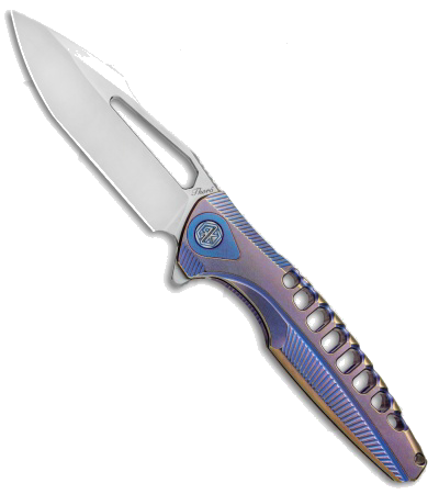 product image for Rike-Knife Thor5 Blue Purple Titanium Frame Lock Knife