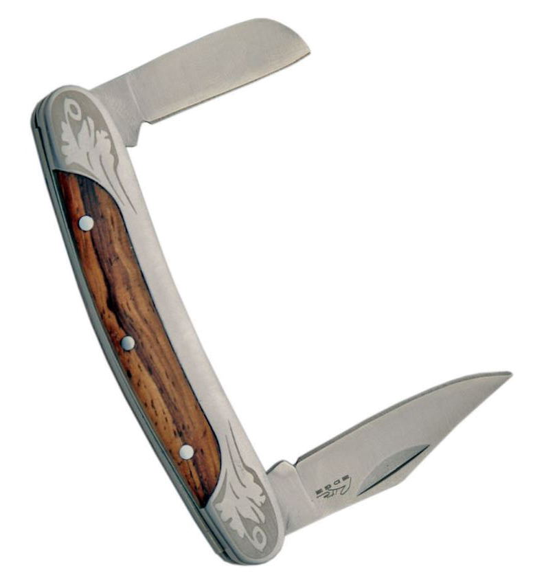 product image for Rite Edge Zebra Wood Pocket Pen Knife Stainless Steel 2 Blade