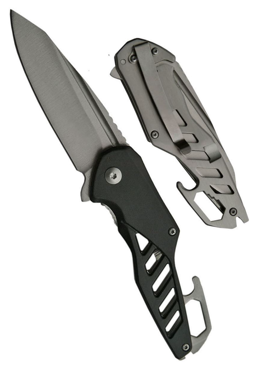 Rite-Edge Black Spring Assist Folding Knife product image