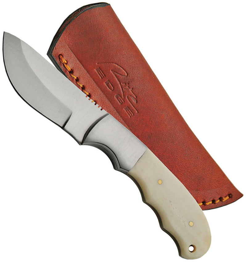 Rite Edge White Bone Handle Fixed Blade Knife 3" product image