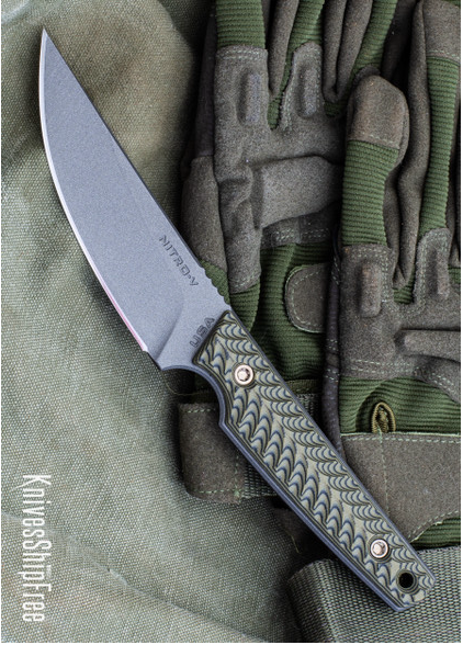 product image for RMJ Tactical Unmei Nitro V Tungsten Cerakote Dirty Olive G-10