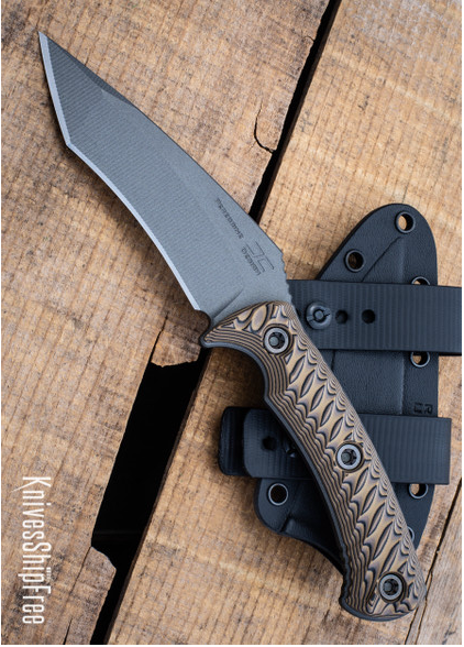 product image for RMJ Tactical Peregrine Hyena Brown G10 Nitro V Tungsten Cerakote