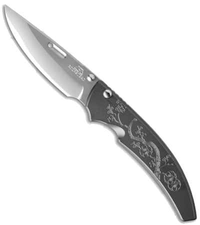 product image for Rockstead SHU Gray Titanium ZDP-189 Button Lock Knife