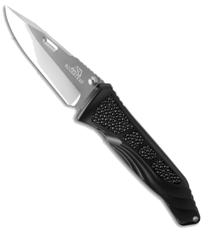 product image for Rockstead TEI ZDP-189 Steel Liner Lock Knife with Black Aluminum Handle and Stingray Inserts