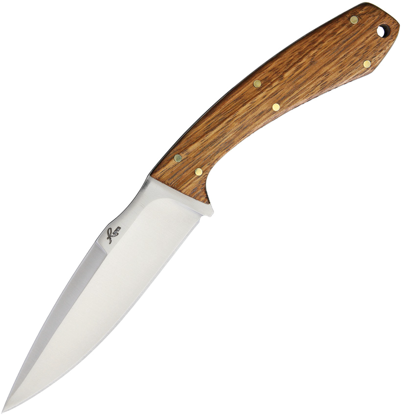 product image for Roper Knives Deadwood Skinner 8Cr13MoV Stainless Zebra Wood Handle