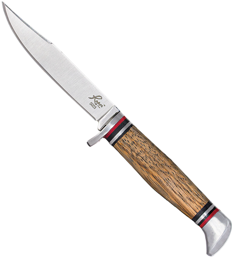 product image for Roper Knives Deadwood Jr Zebra Wood Handle Fixed Blade 3.5"