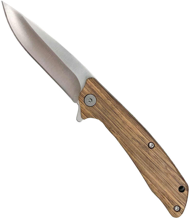 product image for Roper Knives Zebra Wood Junior Outlaw Linerlock 3
