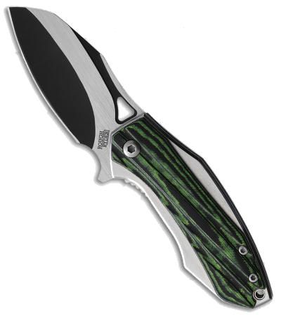 Rough Ryder Liner Lock Liner Lock Knife Black Green G 10 2 4 Two Tone product image