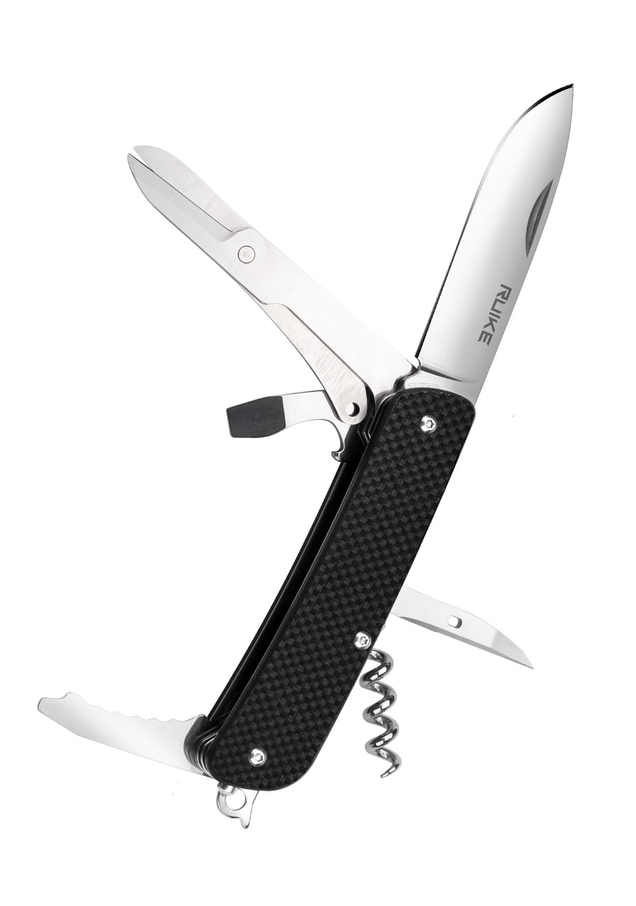 RUIKE M31 Black G10 Handle Medium Folder Knife