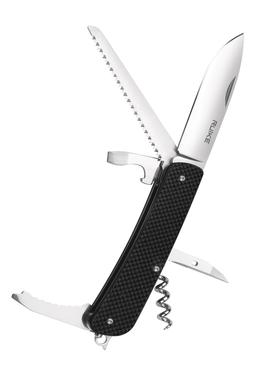 RUIKE M32 Black G10 Handle Medium Folder Knife