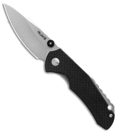 product image for RUIKE P671-CB Carbon Fiber Front Flipper Liner Lock Knife 14C28N Stainless Steel Bead Blast Finish