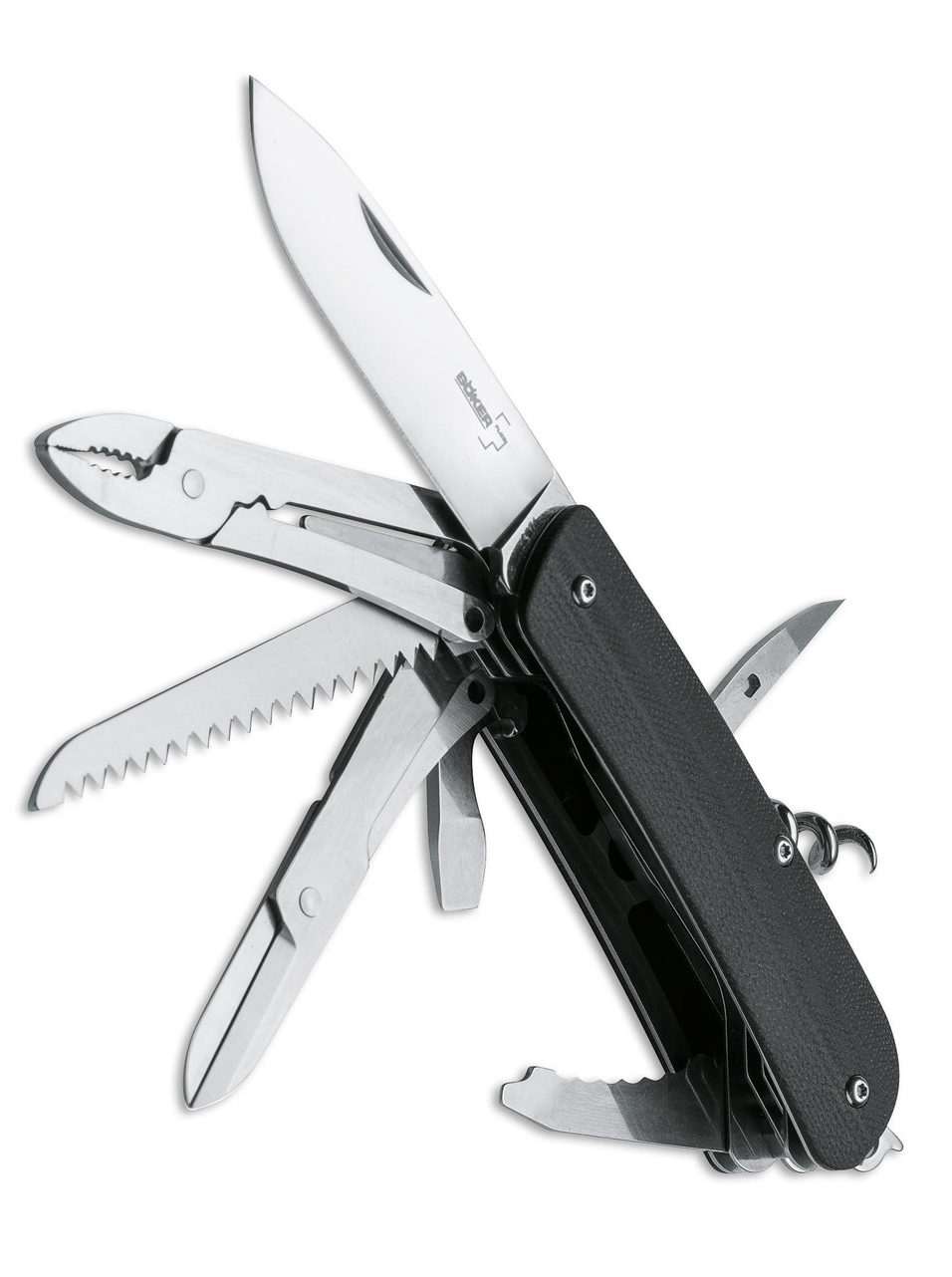 product image for S-Tec Tech Tool City 4 Multi Tool Black G10 Handle Plain Edge