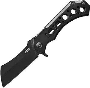 product image for S-Tec Giant 12 Folding Assisted Open Cleaver Pocket Knife Black
