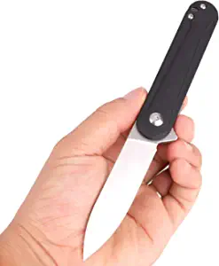 product image for Samior G1028 Compact Flipper Folding Pocket Knife D2 Spearpoint Blade G10 Handle 2.8" Blade 4" Closed Length