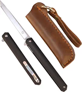 product image for Samior G 1035 Black G-10 Handle Folding Pocket Knife