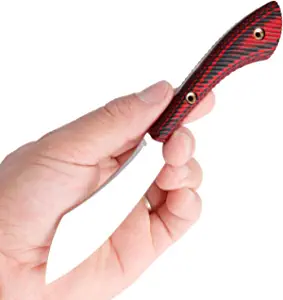 product image for Samior Compact Fixed Blade Knife S65 with Satin Blade and G10 Handle