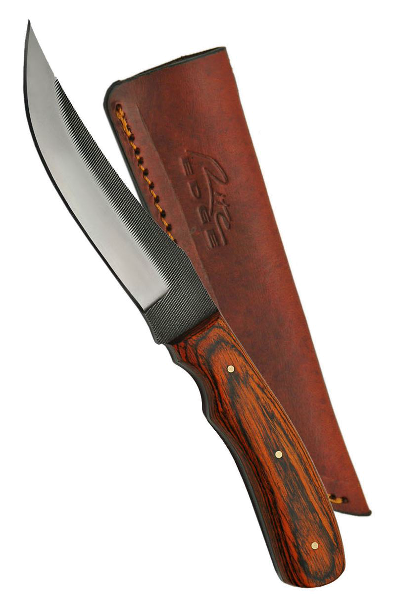 product image for Sawmill Fixed Blade Red Wood Handle Hunting Knife