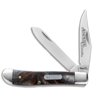 product image for Schrade Red Swirl IMP16T Trapper Pocket Knife