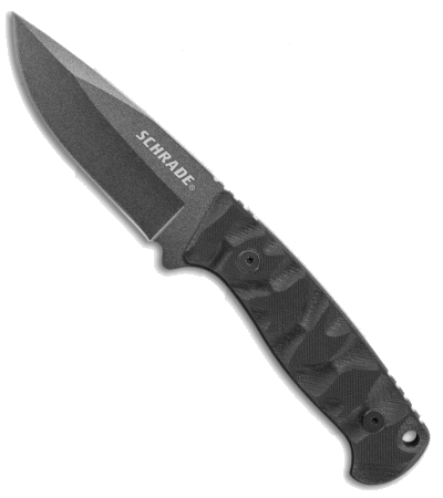 product image for Schrade SCHF59 Black G-10 Handle Fixed Blade Knife
