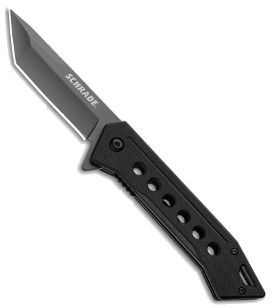 product image for Schrade U.G. 305 Black G-10 Tanto Liner Lock Knife