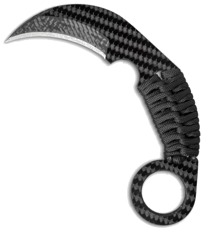 product image for Schwartz Tactical Vengeance Karambit Fixed Blade Knife Black CF2.75_CF-Ti