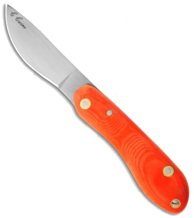 product image for Scorpion Knives Chris Caine Friction Folder Black & Orange Micarta Handle CS80 Blade