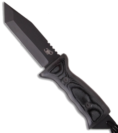 product image for Scorpion Knives Overt Pathfinder Black Fixed Blade Knife