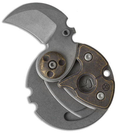 product image for Serge Panchenko Coin Claw CPM S35VN Tumbled Copper Heat Ano Bronze 1
