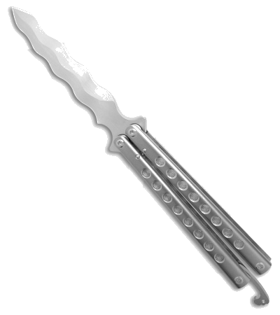 product image for Sergey Rogovets Kriss Balisong Custom 2338 Butterfly Knife Satin Finish