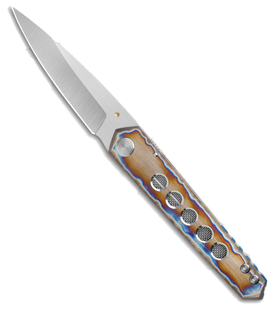 product image for Sergey Rogovets Titanium iCePick XL Frame Lock Knife MagnaCut Satin