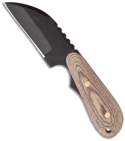 product image for Shadow Tech Raptor 2 Black Fixed Blade Knife with Micarta Handle