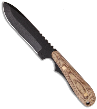 product image for Shadow Tech Black Wolf Drop Point Fixed Blade Knife 1095 Steel Micarta Handle