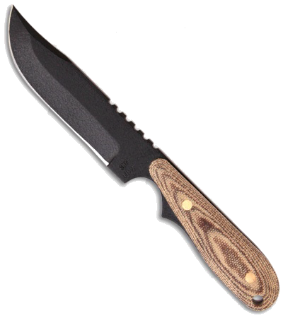 product image for Shadow Tech Black Wolf Bowie Knife 1095 Steel with Micarta Handle and Kydex Sheath