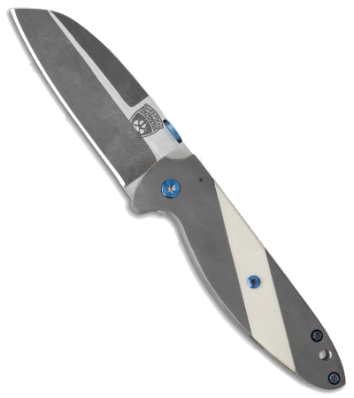 product image for Sheepdog Knives Deviant CTS-XHP Steel Blade Titanium Micarta Insert Frame Lock Knife