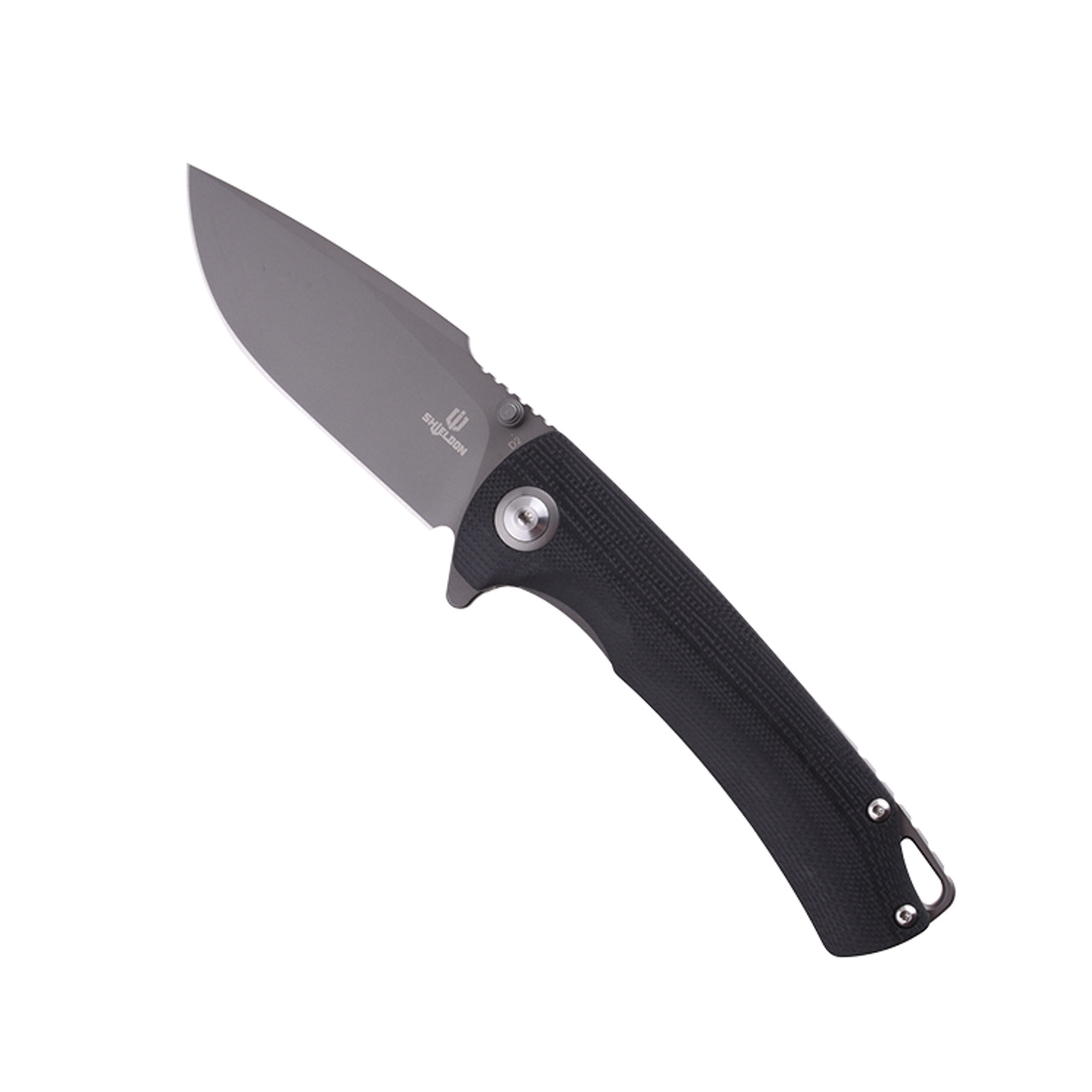 product image for Shieldon Relicanth Black and Gray G10 Linerlock 3.25" D2 Tool Steel Blade