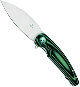 product image for SHIELDON Folding Pocket Knife with G10 Handle and Sandvik 14C28N Satin Finish Blade