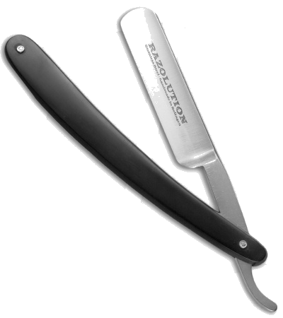 product image for Simba-TEC Razolution 88201 Black Synthetic Straight Razor 5/8" Stainless Steel Blade