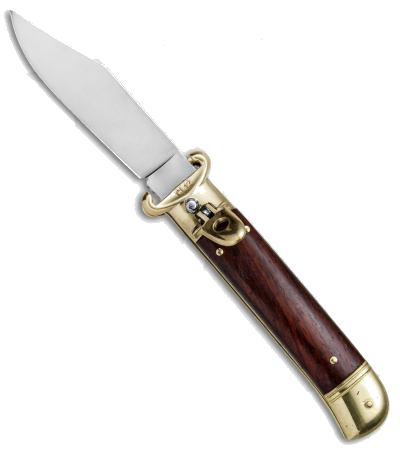 product image for SKM 8" Lever Lock Stiletto Cocobolo Wood Brass Bolster
