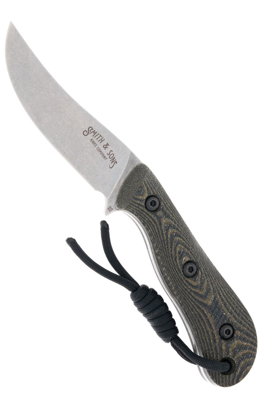 product image for Smith & Sons Vaquero D2 OD Green Black Linen Micarta