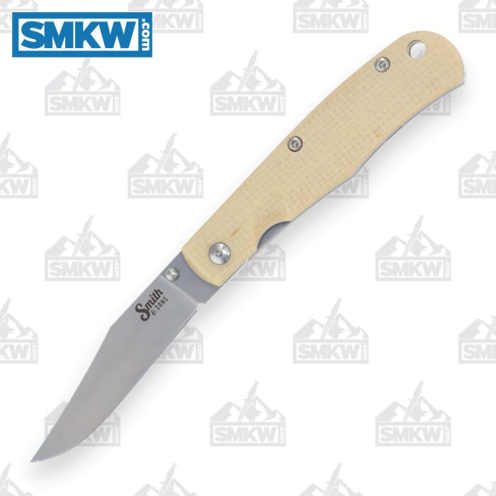product image for Smith & Sons Cypress Trapper White Micarta D2 Steel