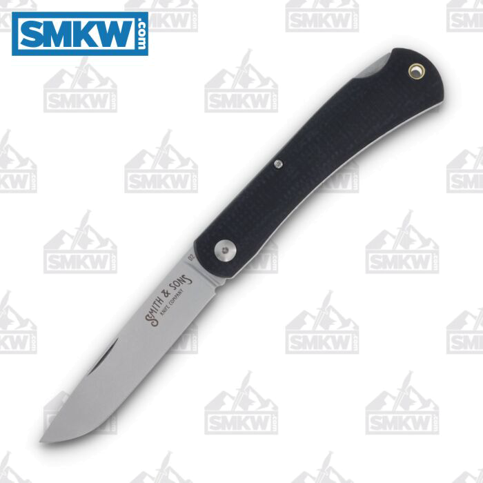 product image for Smith & Sons Mudbug Lockback Folding Knife Black Burlap Micarta