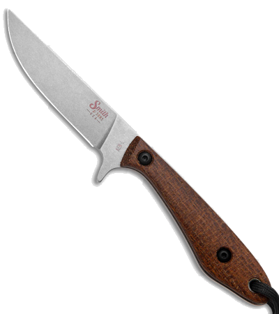 product image for Smith & Sons Spur Fixed Blade Knife Brown Micarta AEB-L