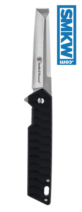 product image for Smith & Wesson Black 24/7 Folding Cleaver 8Cr13MoV Stainless Steel