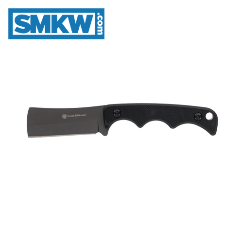 product image for Smith & Wesson Black H.R.T. Cleaver Neck Knife 8Cr Steel