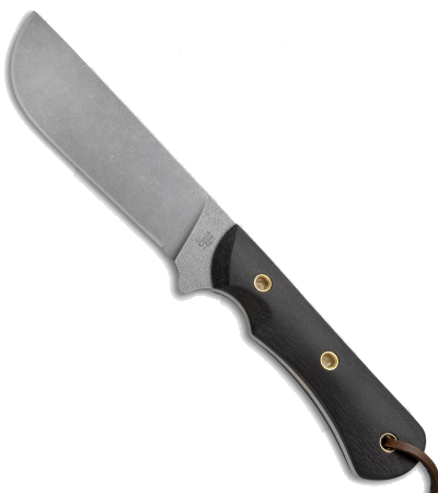 product image for Smith & Sons Ogre Black Micarta Handle Fixed Blade Knife 5.5" Stonewash