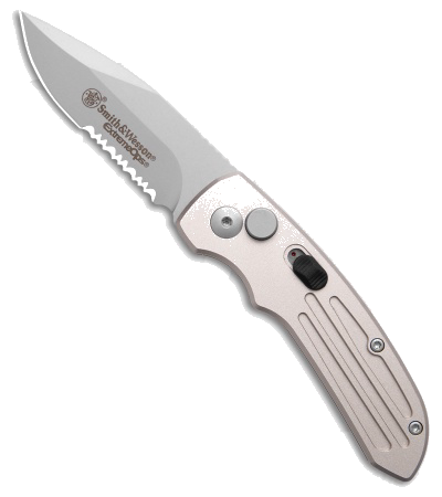 Smith & Wesson Gray Mini Extreme Ops Automatic Knife SW40S product image