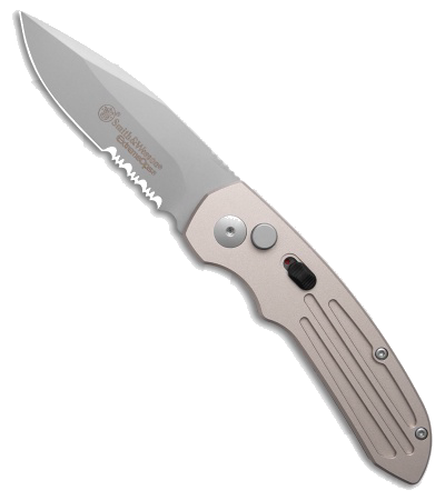 product image for Smith & Wesson Extreme Ops Automatic Silver Aluminum Knife