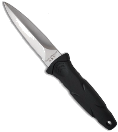 product image for Smith & Wesson Black SWHRT3 Boot Knife Fixed Blade