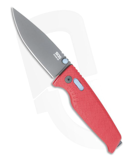 product image for SOG Altair XR Folding Knife Canyon Red and Stone Blue CPM 154CM Model 12-79-02-57